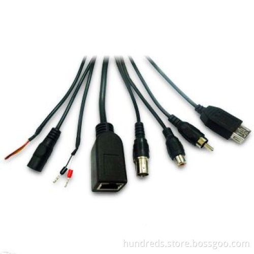 Network CCTV Camera Cable with 1m Length and PVC Molding Material, Comes in Black Color